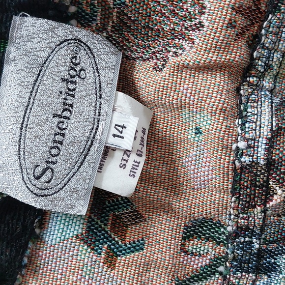 1990's Vintage Christmas Tapestry Vest Medium Large - Picture 10 of 17